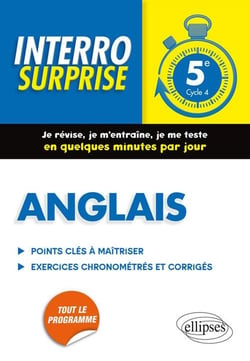 Interro surprise : Anglais - 5e - Cycle 4
