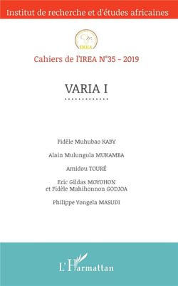 Cahiers de l'IREA n.35 : varia Tome 1