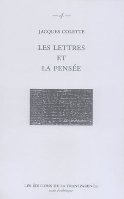 Les lettres et la pensée