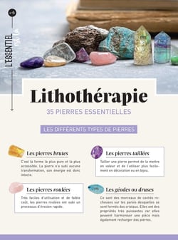 Les 50 pierres essentielles en lithothérapie