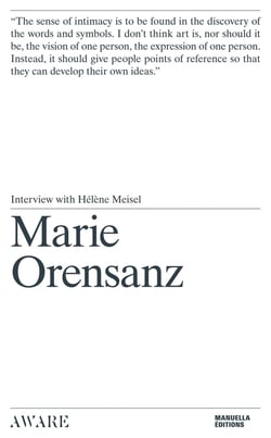 Marie Orensanz - entretien avec Hélène Meisel