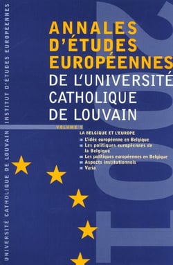Annales d'études européennes de l'UCL t.5
