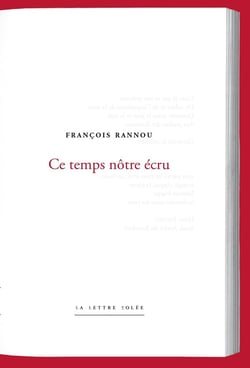 Ce temps nôtre écru