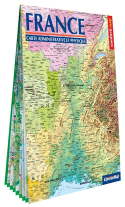 France 1/1.500.000 – carte administrative et physique (format XXL, laminée)