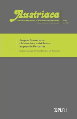 AUSTRIACA n.96 : Jacques Bouveresse, philosophe « autrichien » au pays de Descartes