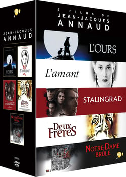 5 films de Jean-Jacques Annaud : L'Ours + L'Amant + Stalingrad + Deux frères + Notre-Dame brûle
