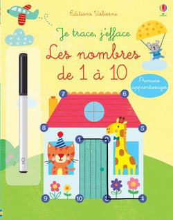 Je trace, j'efface - les nombres de 1 à 10