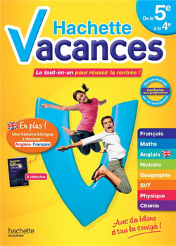 Hachette vacances - de la 5ème à la 4ème
