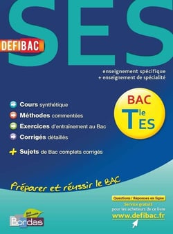 DEFIBAC : SES - terminale ES - enseignement spécifique - enseignement de spécialité