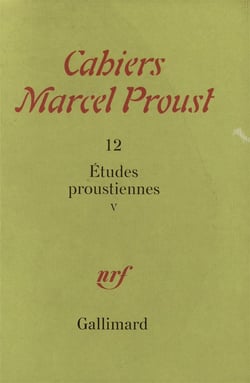 Études proustiennes Tome V