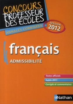 Français admissibilité -  crpe session 2012