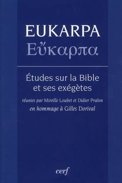 Eukarpa études sur la bible et ses exégètes