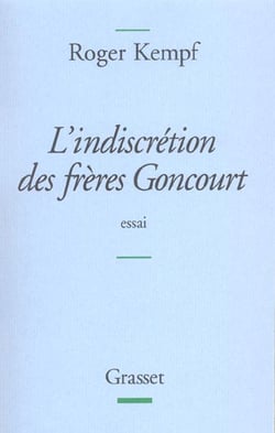 L INDISCRETION DES FRERES GONCOURT FEMINA ESS