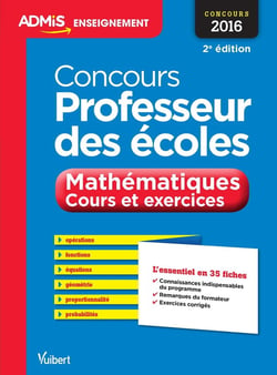 Concours professeur des écoles - mathématiques, cours et exercices 35 fiches (2e édition)