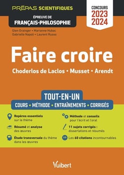 Faire croire : épreuve de français-philosophie - prépas scientifiques - concours 2023-2024