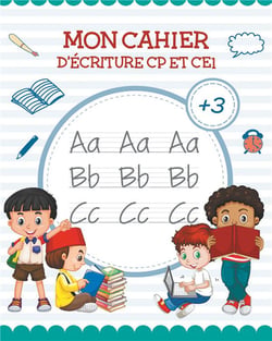 Mon cahier d'écriture - apprendre lettre majuscule - livre pour apprendre à écrire et apprendre l'alphabet - CP,  CE1