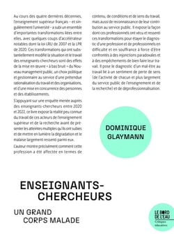 Enseignants-chercheurs : Un grand corps malade