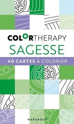 Color therapy - sagesse - 40 cartes à colorier