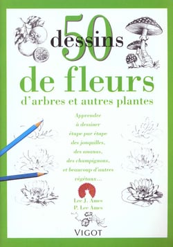 50 dessins de fleurs, d'arbres et autres plantes