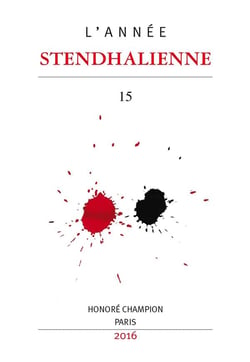 L'ANNEE STENDHALIENNE Tome 15 : 2016