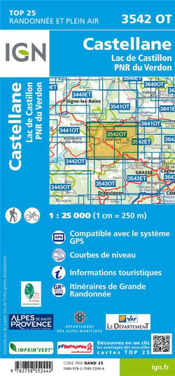CASTELLANE.LAC DE CASTILLON.PN DU VERDON