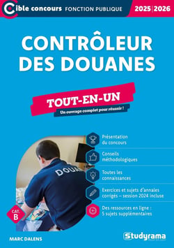 Contrôleur des douanes - Tout-en-un (Catégorie B - Concours 2025-2026)