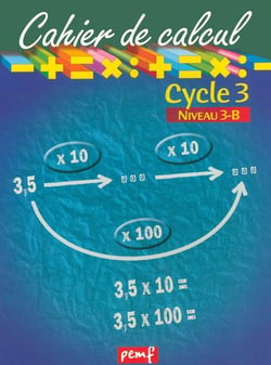 Cahier de calcul cycle 3 niveau 3b