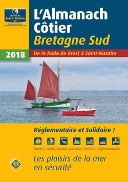 Almanach côtier - bretagne sud - de la rade de brest à saint-nazaire (édition 2018)
