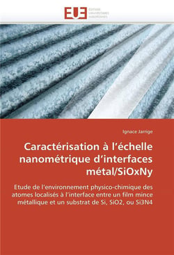 Caracterisation a l echelle nanometrique d interfaces metal/sioxny