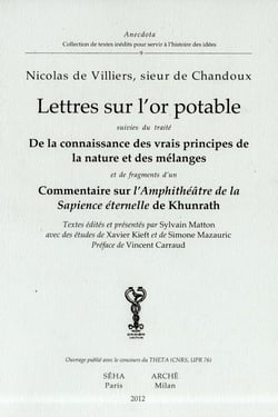 Lettres sur l'or potable