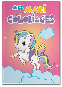 LICORNE - MES MAXI COLORIAGES DE 3 A 5 ANS