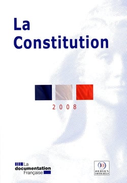 La constitution - Brochure 1738/textes mis a jour au 8 septembre 2008