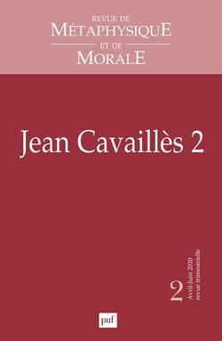 Revue de métaphysique et de morale n.2 : Jean Cavaillès 2 (édition 2020)