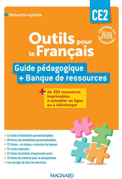 Outils pour le français : CE2 : Guide pédagogique + Banque de ressources (édition 2025)