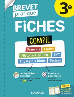 Brevet pratique : Compil de fiches Examen : 3e - 145 fiches détachables pour réussir l'épreuve (édition 2026)