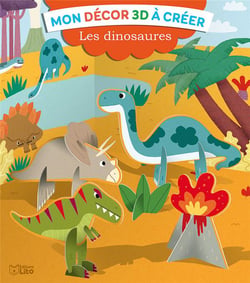Mon décor 3d à créer - les dinosaures
