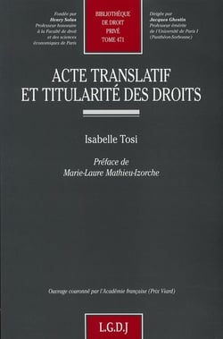 Acte translatif et titularité des droits