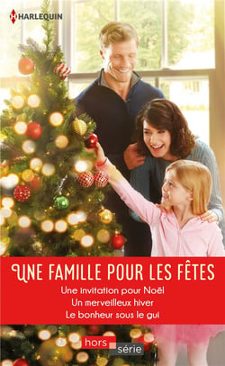 Une famille pour les fêtes - une invitation pour Noël, un merveilleux hiver, le bonheur sous le gui
