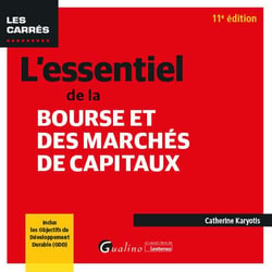 L'essentiel de la bourse et des marchés de capitaux : Inclus les Objectifs de Développement Durable (ODD) (11e édition)