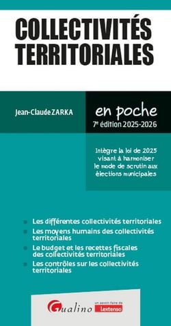 Collectivités territoriales : Intègre la loi de 2025 visant à harmoniser le mode de scrutin aux élections municipales (édition 2025/2026)