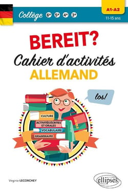 Allemand - A1-B2 -  cycle 4 - bereit? cahier d'activités