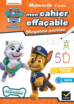 La Pat'Patrouille - mon cahier effaçable - MS