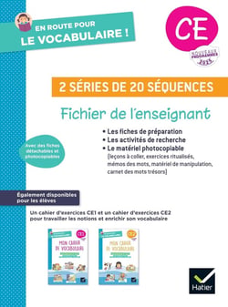 En route pour le vocabulaire ! : CE - 2 séries de 20 séquences - Fichier de l'enseignant