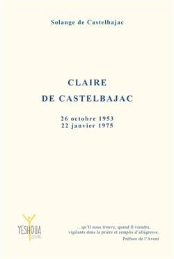 Claire de Castelbajac : 26 octobre 1953 ? 22 janvier 1975