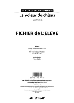 VOLEUR DE CHIENS - FICHIER