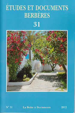 Études et documents berbères n.31 (édition 2012)