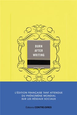 Burn after writing (jaune) : l'édition française officielle