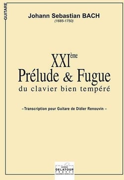 Prélude et Fugue n°21 BWV 866 pour guitare
