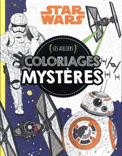 Rey, star wars vii, les ateliers star wars coloriages mystères