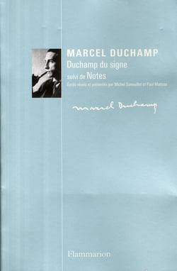 Duchamp du signe - notes